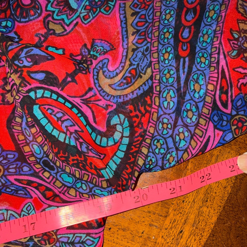 ✨ Cache Vibrant Paisley Tie-Back Blouse – Size Small ✨ - Picture 11 of 11